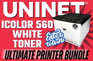 PRINTER GIVEAWAY & The Many Uses of the Uninet iColor 560 White Toner Printer