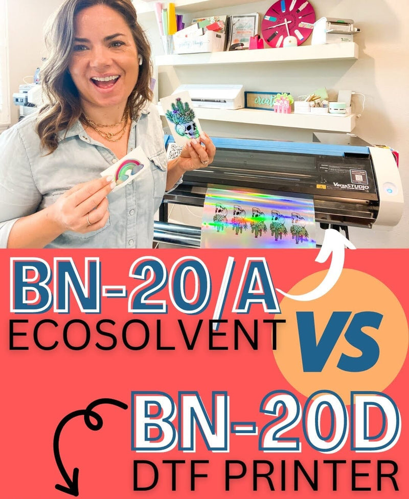 Roland BN-20A Solvent Printer vs. Roland BN-20D DTF Printer