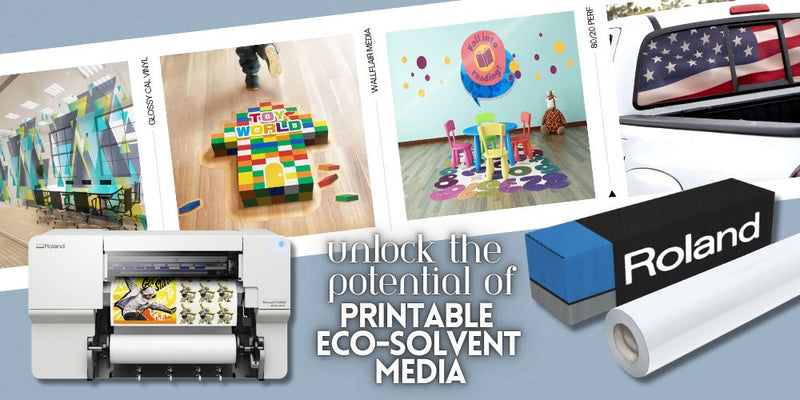 Unlocking the Power of Printable Eco-Solvent Media for the Roland BN2 Series