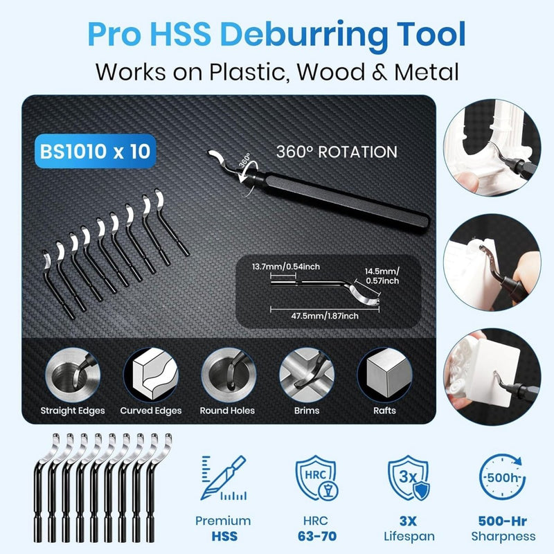 141 Piece 3D Printer Tool Kit & Accessory Kit with Cordless Rotary Sander - Swing Design12