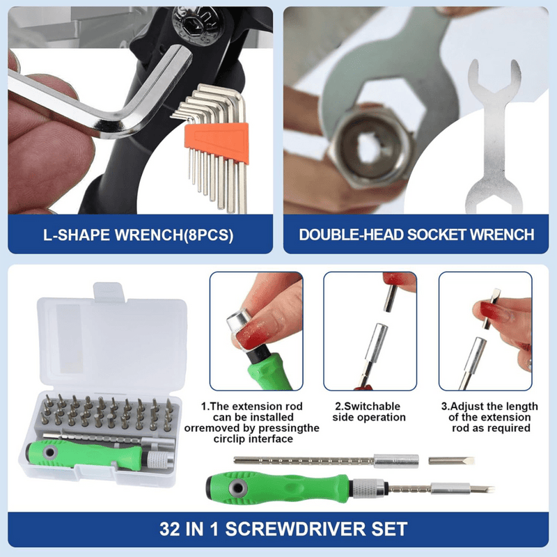 201 Piece 3D Printer Tool Kit, Finishing Kit & Cleaning Kit with Storage Case - Swing Design14