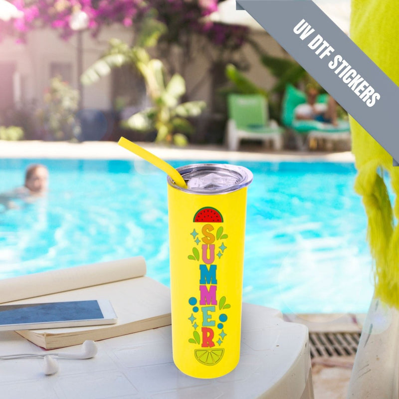 ProSub 20oz Epoxy & Engravable Stainless Steel Tumbler Multi Color - 8 Pack - Swing Design