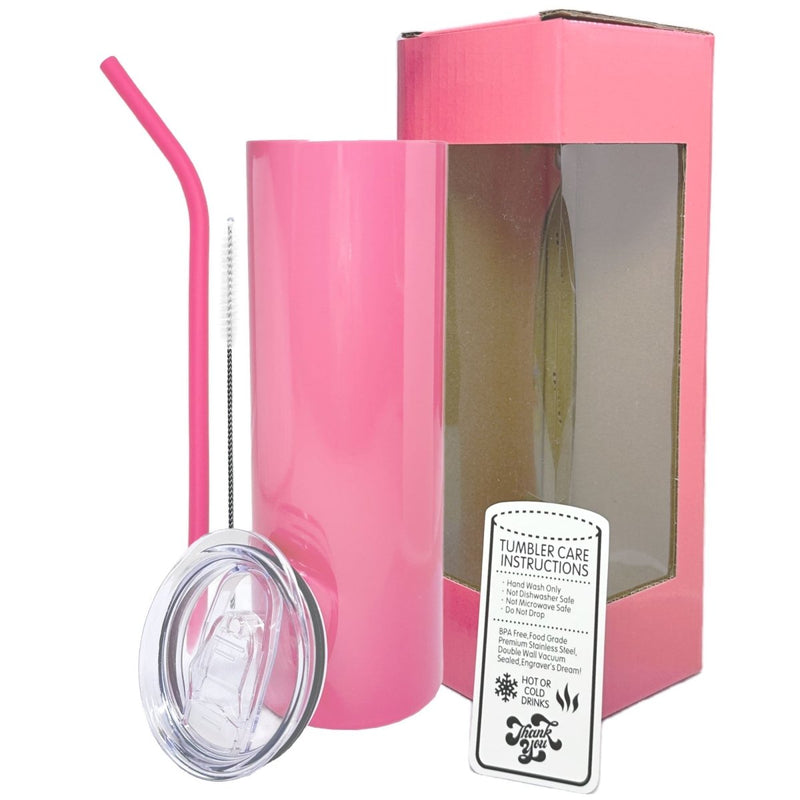 ProSub 20oz Epoxy & Engravable Stainless Steel Tumbler Multi Color - 8 Pack - Swing Design
