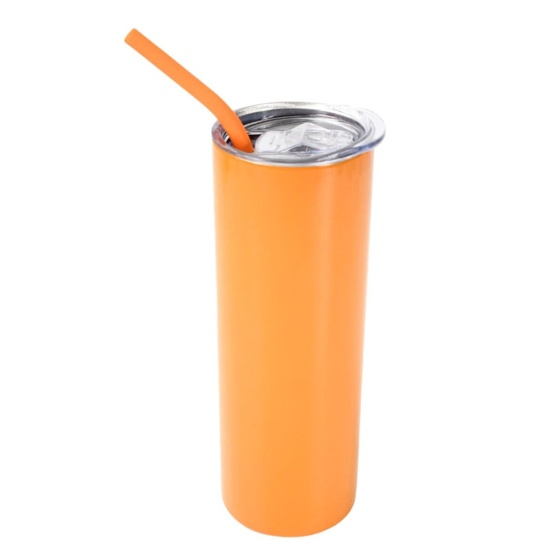 ProSub 20oz Epoxy & Engravable Coated Stainless Steel Skinny Tumbler - OrangeSingle - Swing Design3