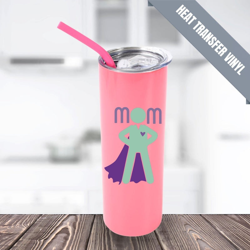 ProSub 20oz Epoxy & Engravable Coated Stainless Steel Skinny Tumbler - Pink25 Count - Swing Design9