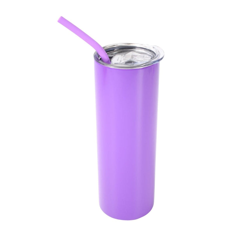 ProSub 20oz Epoxy & Engravable Coated Stainless Steel Skinny Tumbler - PurpleSingle - Swing Design