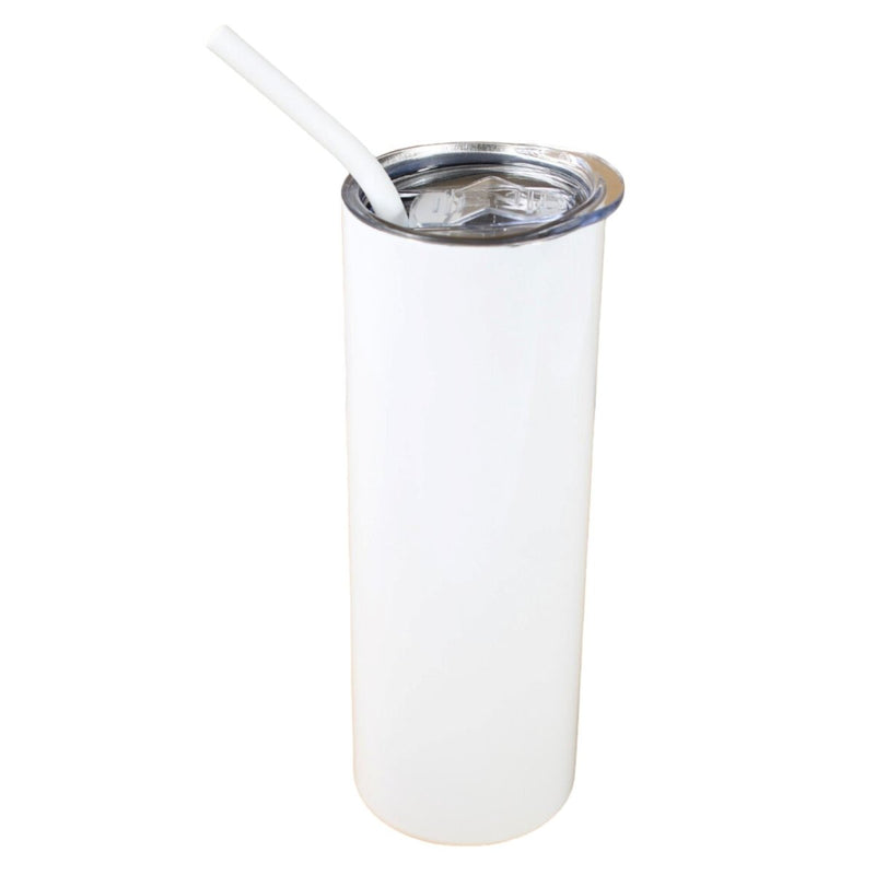 ProSub 20oz Epoxy & Engravable Coated Stainless Steel Skinny Tumbler - WhiteSingle - Swing Design