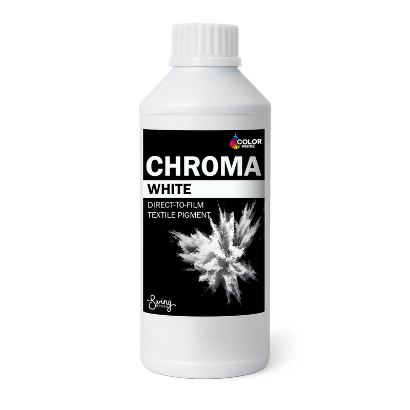 Prestige Direct To Film (DTF) Color Prime Chroma Ink Set - CMYK + White