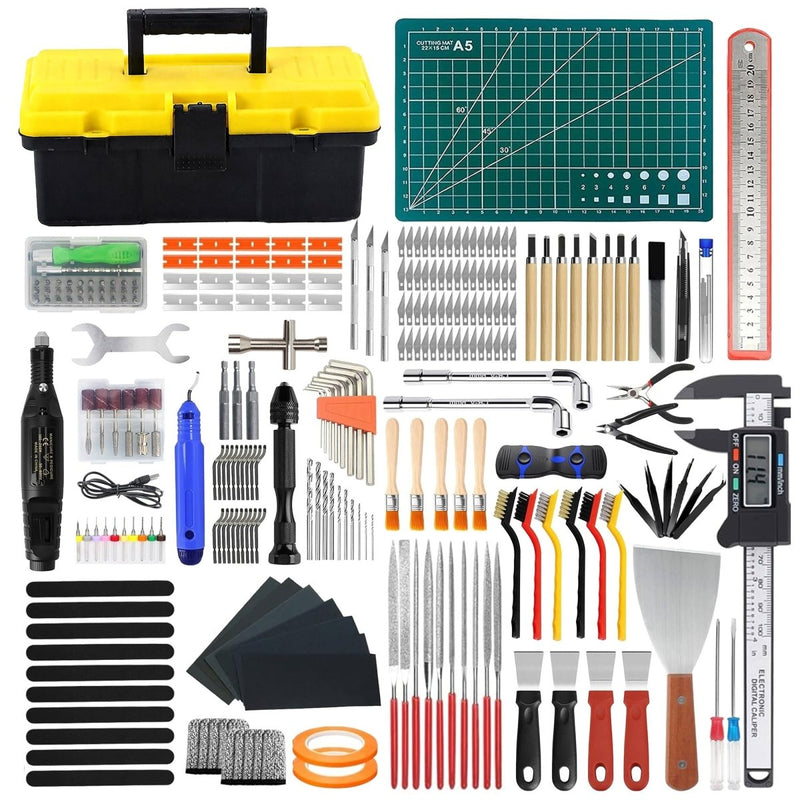 304 Piece 3D Printer Tool Kit, Finishing Kit & Cleaning Kit with Storage Case - Swing Design