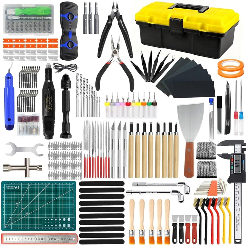 304 Piece 3D Printer Tool Kit, Finishing Kit & Cleaning Kit with Storage Case - Swing Design