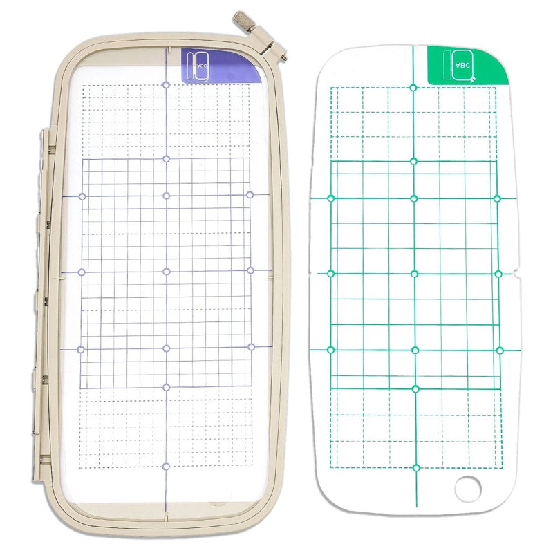 4pc Embroidery Hoop Set & Thread for Brother SE2000, PE900 & Other Models - Swing Design