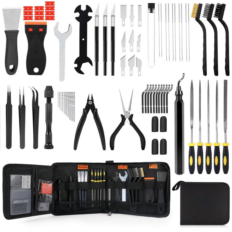68 Piece 3D Printer Tool Kit & Cleaning Kit with Storage Case - Swing Design1