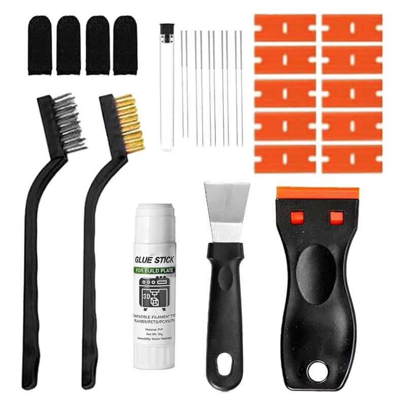 76 Piece Premium 3D Printer Tool, Finishing & Cleaning Kit with Storage Case - Swing Design