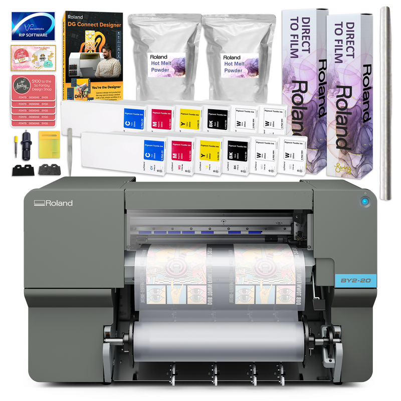 Roland VersaStudio BY2-20 DTF 20" Wide Printer w/ Double Inks, Film & Powder