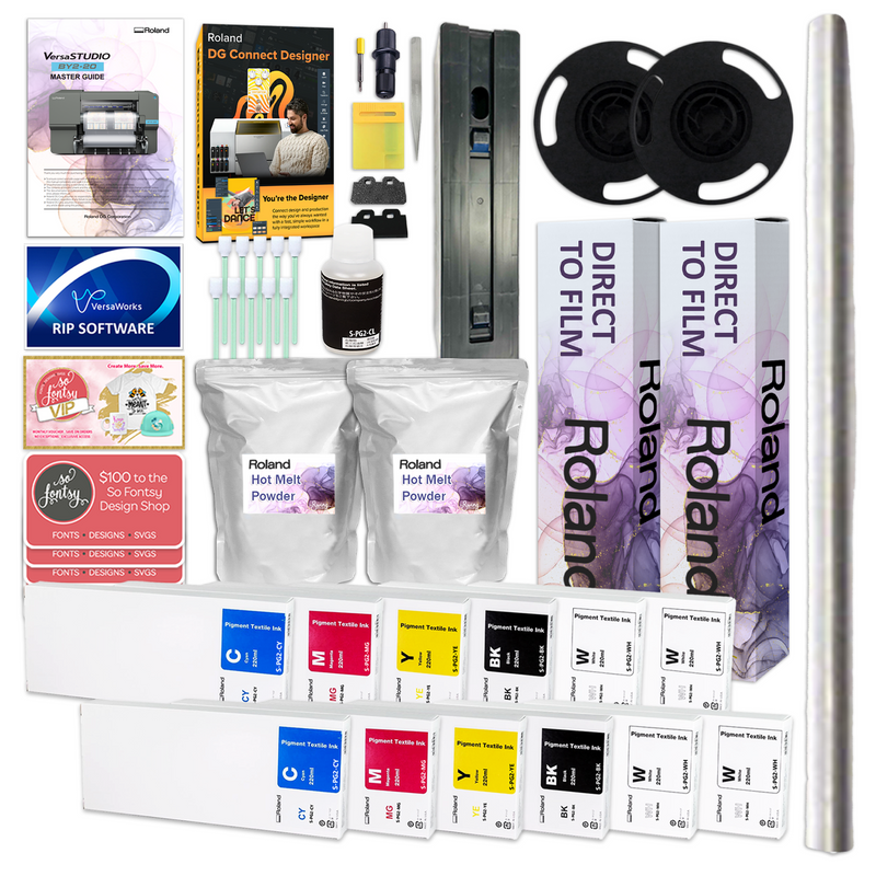 Roland VersaStudio BY2-20 DTF 20" Wide Printer w/ Double Inks, Film & Powder
