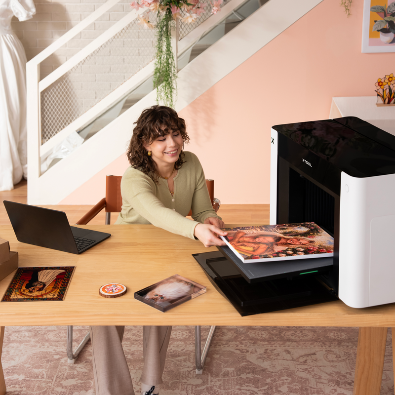 xTool O1 Omni Dual Head UV DTF & Direct To Object 3D-Texture Printer