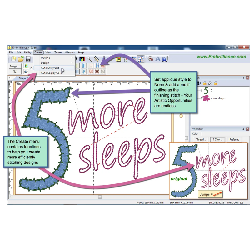 Embrilliance StitchArtist Embroidery Digitizing Software | Levels 1, 2 or 3