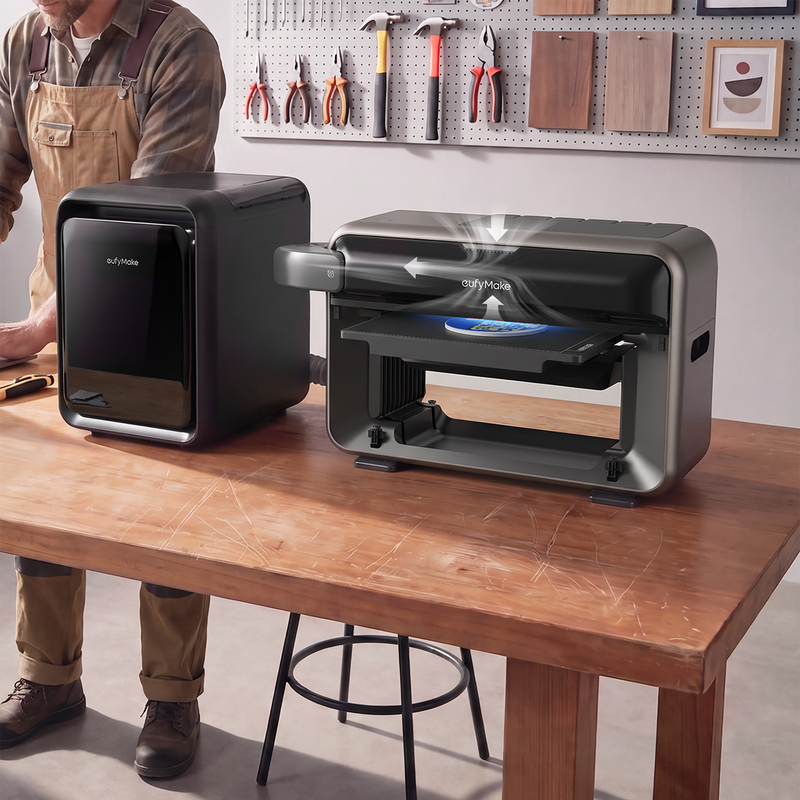 eufyMake E1 UV DTF & Direct To Object Printer, Ink, P1 Air Purifier