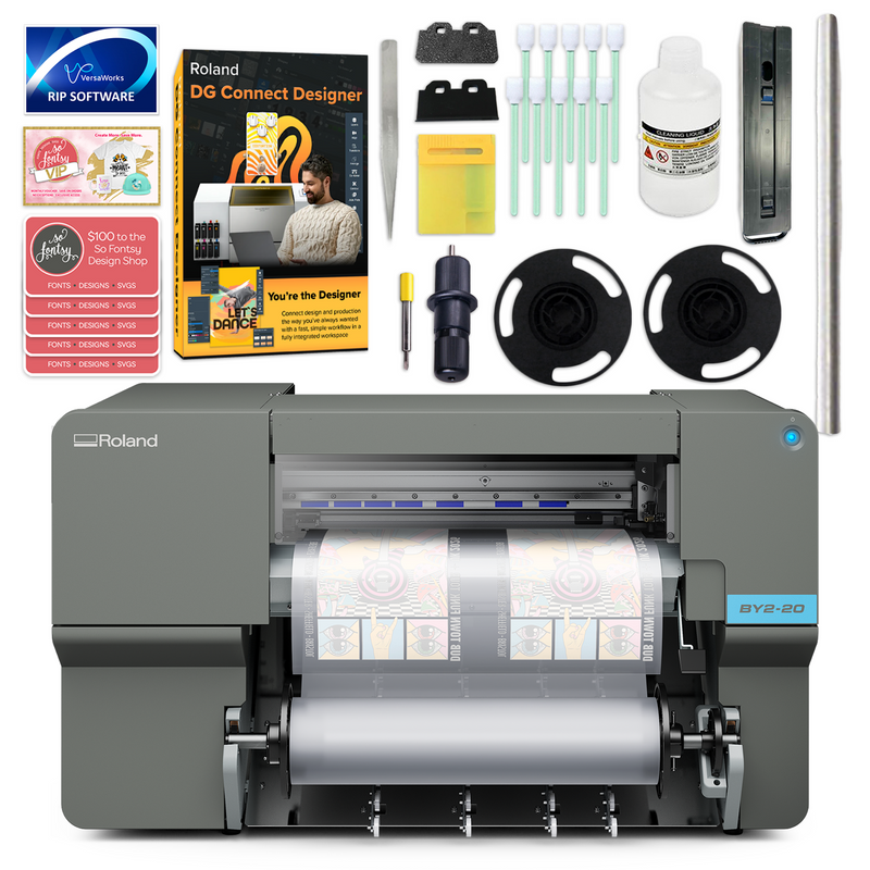 Roland VersaStudio BY2-20 Direct to Film (DTF) 20" Wide Roll Printer Bundle