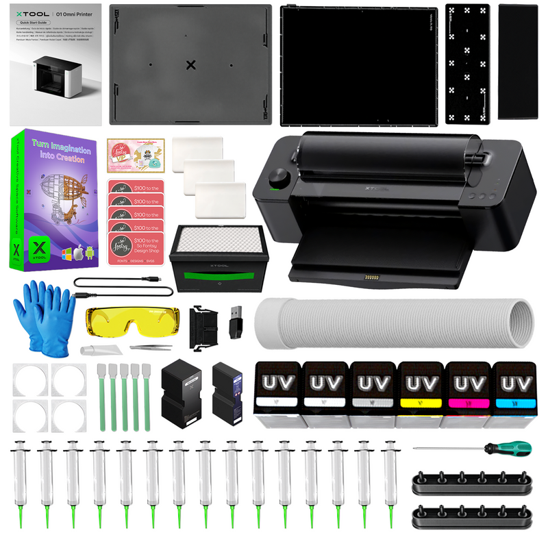xTool O1 Omni Single Head UV Printer with Roll & Sheet Laminator