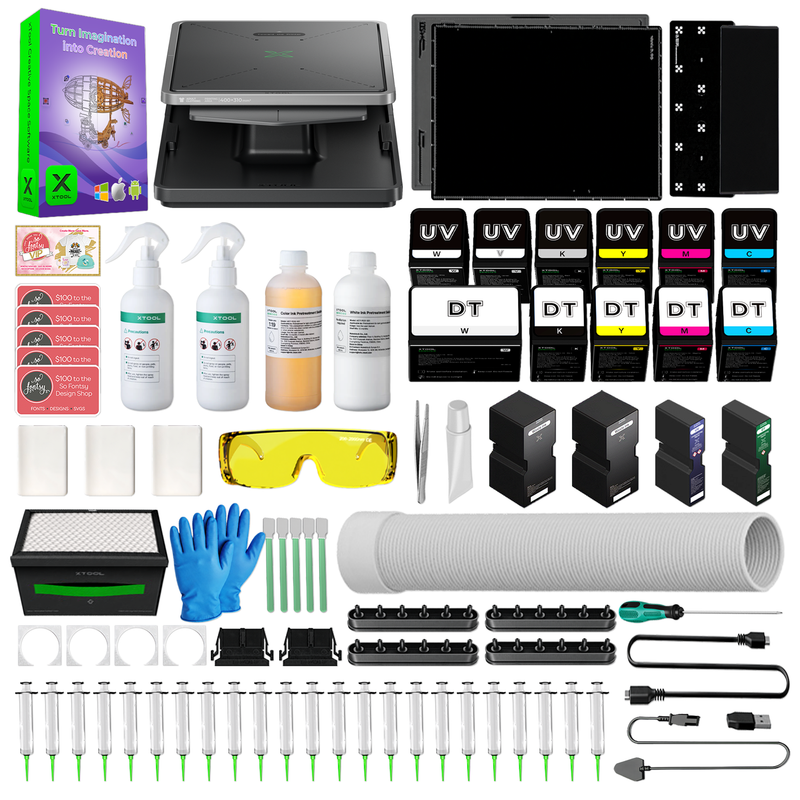 xTool O1 Omni UV + DT Fabric Printer | 4-in-1 UV & Apparel Printer