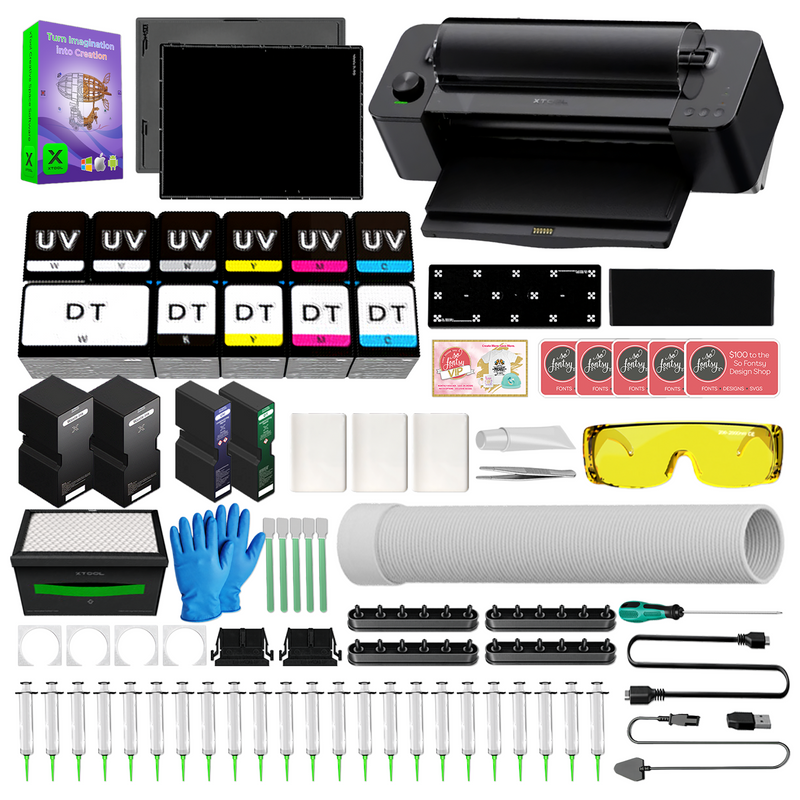 xTool O1 Omni UV + DT Fabric Printer with Roll & Sheet Laminator
