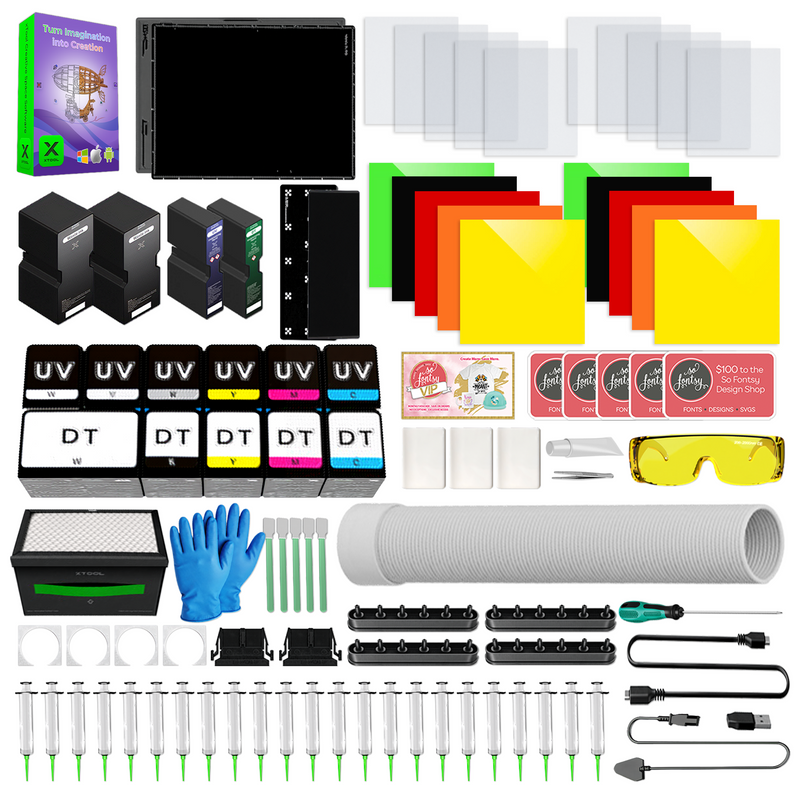 xTool O1 Omni UV + DT Fabric Printer with P3 CO2 Laser Cutter