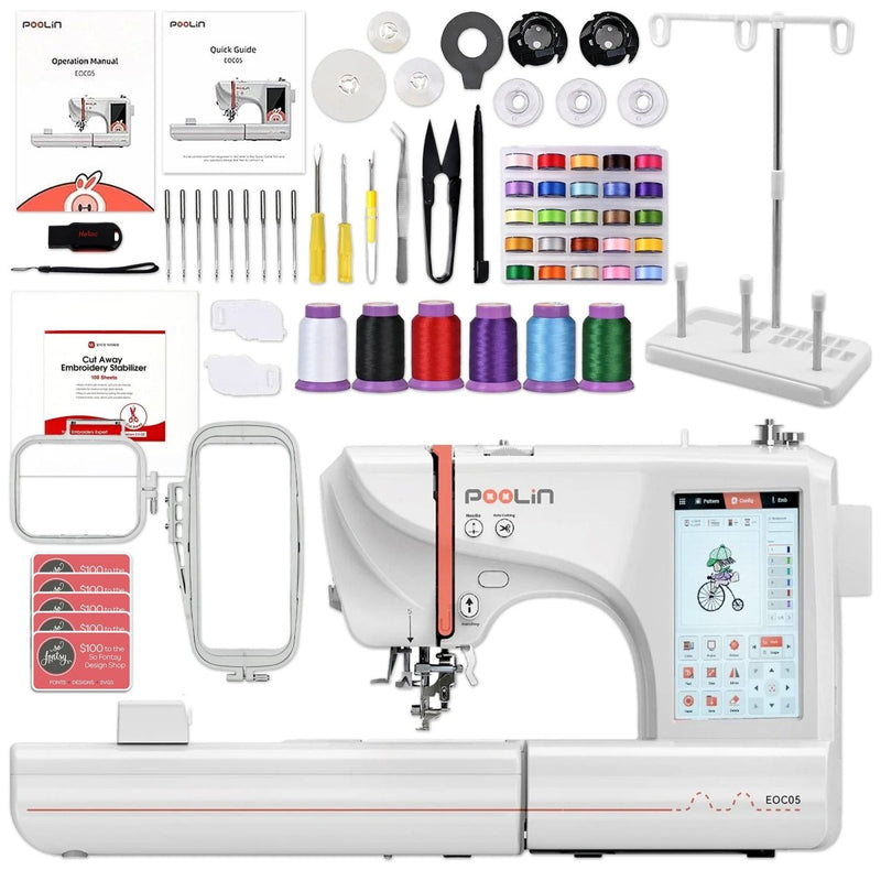 BAi MIRROR 15 Needle Commercial Embroidery Machine with Poolin EOC05 Bundle - Swing Design4