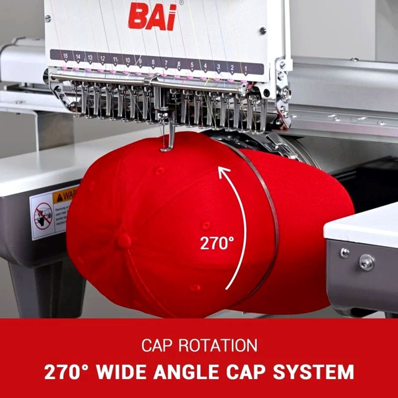 BAi VISION 15 Needle Commercial Embroidery Machine with Mighty Hoop BundleHome Delivery - Swing Design