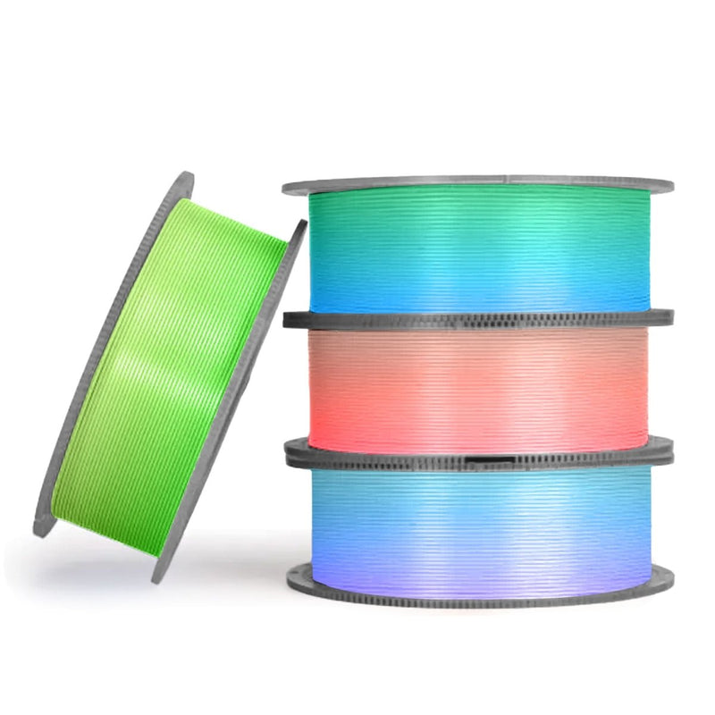 Bambu Lab 1.75mm PLA Basic Bicolor Gradient Filament With Reusable SpoolArctic Whisper (10900) - Swing Design