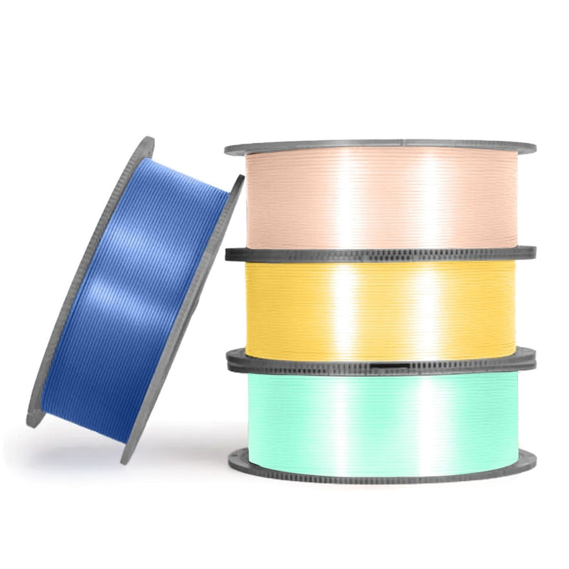 Bambu Lab 1.75mm PLA Silk+ Filament With Reusable SpoolBaby Blue (13603) - Swing Design