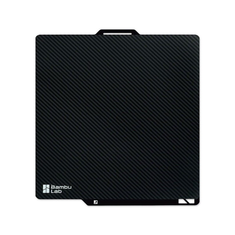 Bambu Lab 3D Effect Plate - Carbon Fiber for X1, P1, & A1 Series - Swing Design1