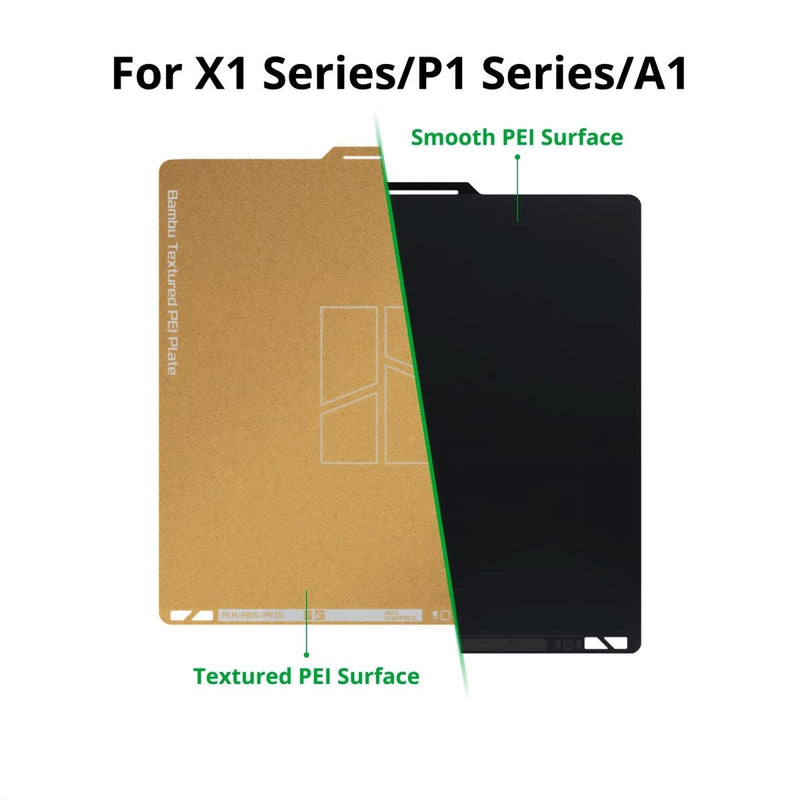 Bambu Lab Dual-Texture PEI Plate for X1, P1, & A1 Series - Swing Design