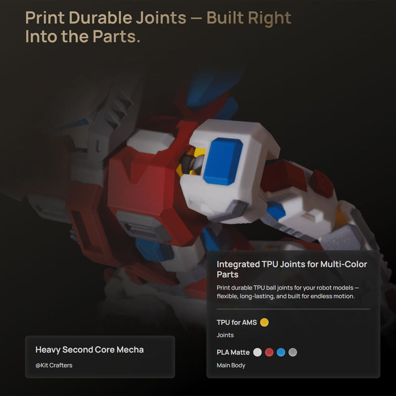 Bambu Lab H2C Dual Head 3D Printer Base Bundle with 4 Spool AMS 2 System 3D Printer Bundle Bambu Lab
