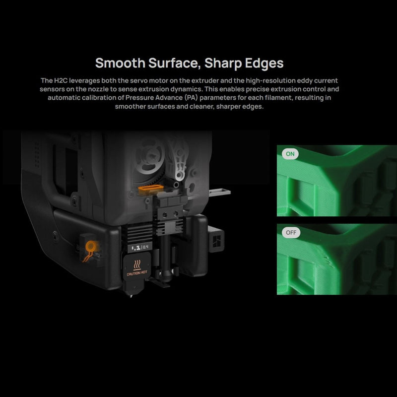 Bambu Lab H2C 3D Combo Printer - Swing Design
