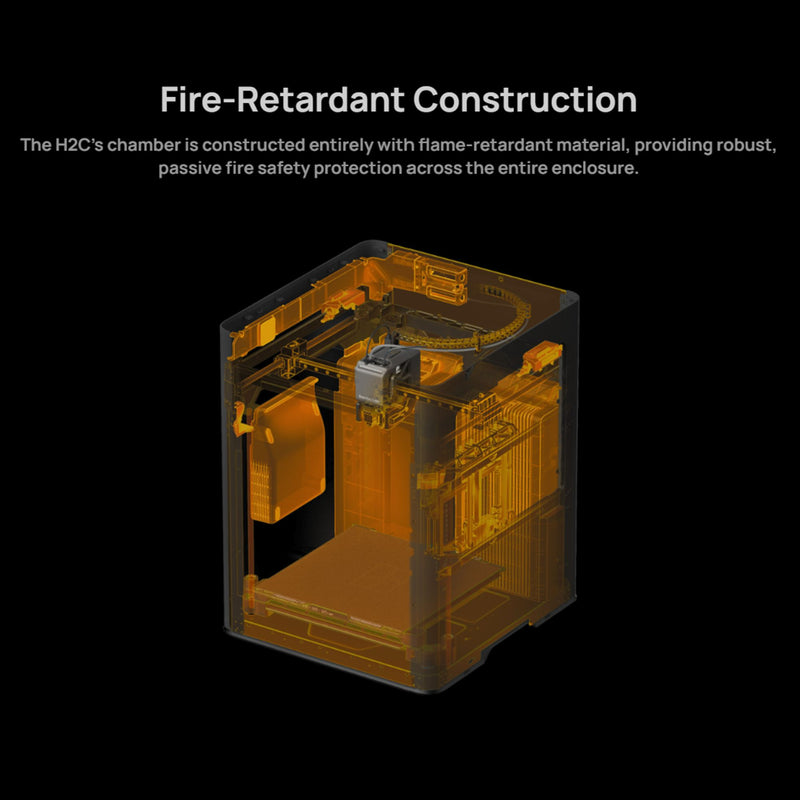 Bambu Lab H2C Dual Head 3D Printer Base Bundle with 4 Spool AMS 2 System 3D Printer Bundle Bambu Lab