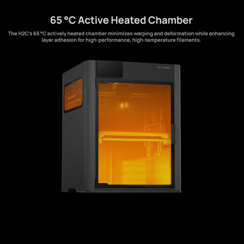 Bambu Lab H2C Dual Head 3D Printer Base Bundle with 4 Spool AMS 2 System 3D Printer Bundle Bambu Lab