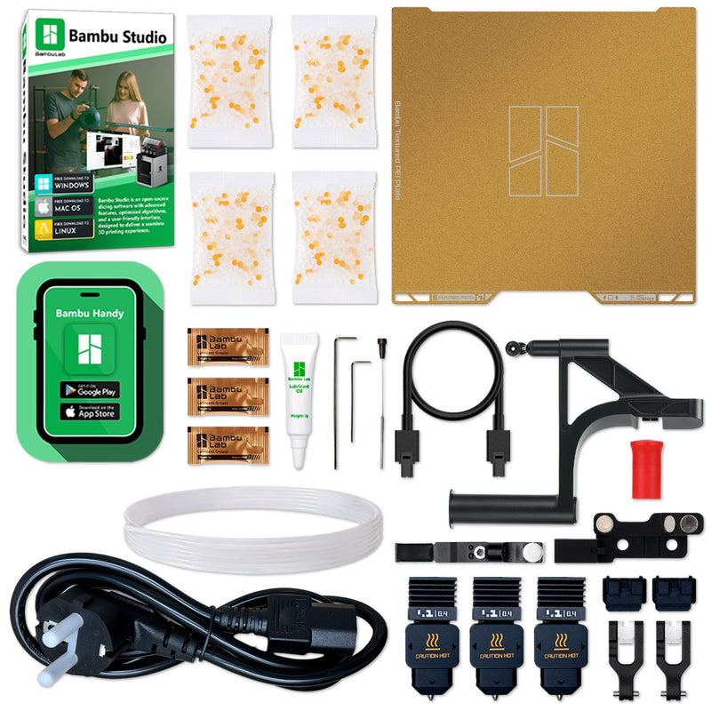 Bambu Lab H2D Dual Head 3D Printer Bundle with Filament, Tool Kit, AMS 2 System 3D Printer Bundle Bambu Lab