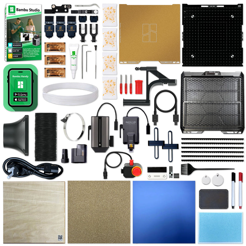 Bambu Lab H2D Dual Head 3D Printer with 10W/40W Laser & 4 Spool AMS 2 System 3D Printer Bundle Bambu Lab