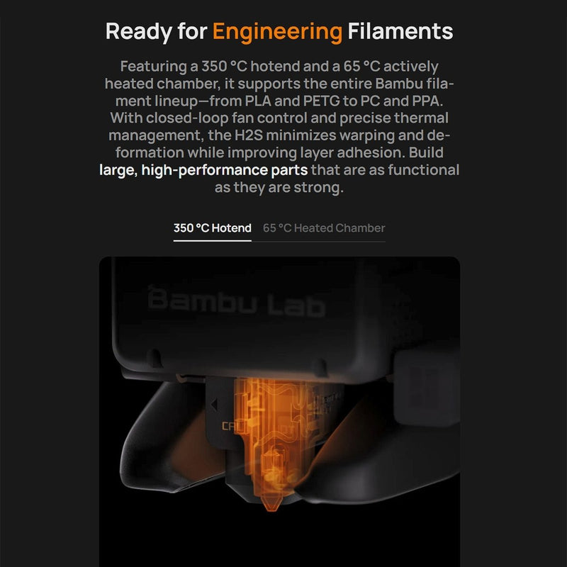 Bambu Lab H2S 3D Printer Combo with AMS - Swing Design