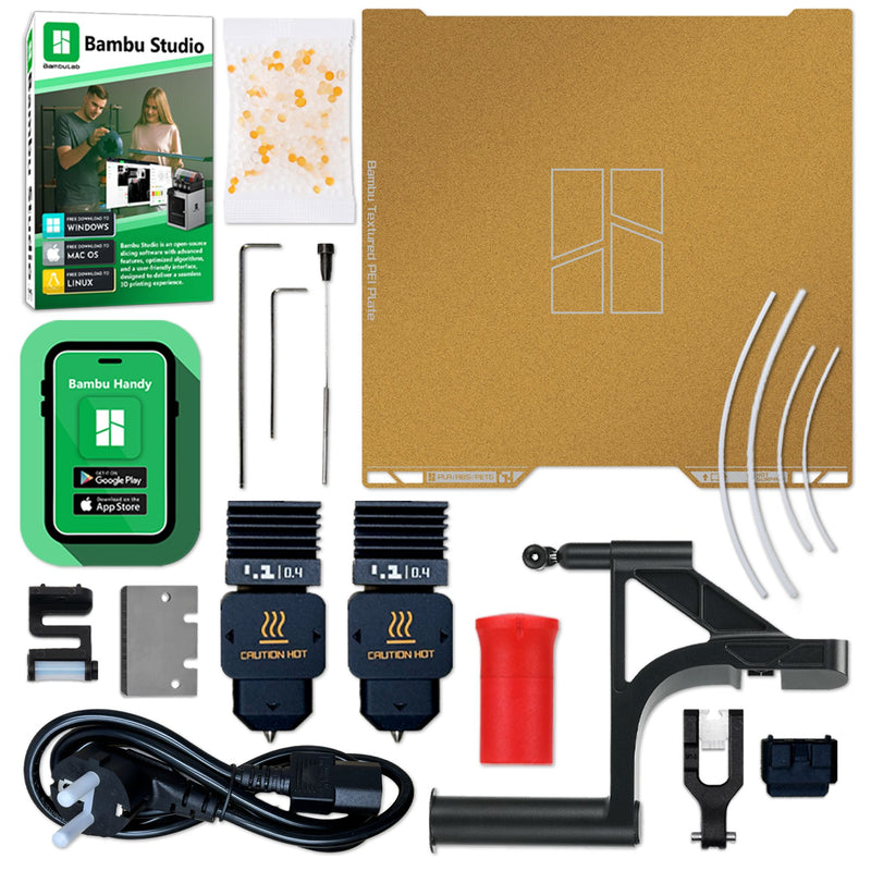 Bambu Lab H2S 3D Printer Base Bundle with 4 Spool AMS 2 PRO System 3D Printer Bundle Bambu Lab