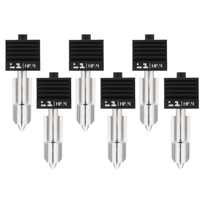 Bambu Lab High Flow 0.4mm Hardened Steel Nozzle Hotend for H2 & P2 Series 3D Printer Bambu Lab Set of 6 Nozzles
