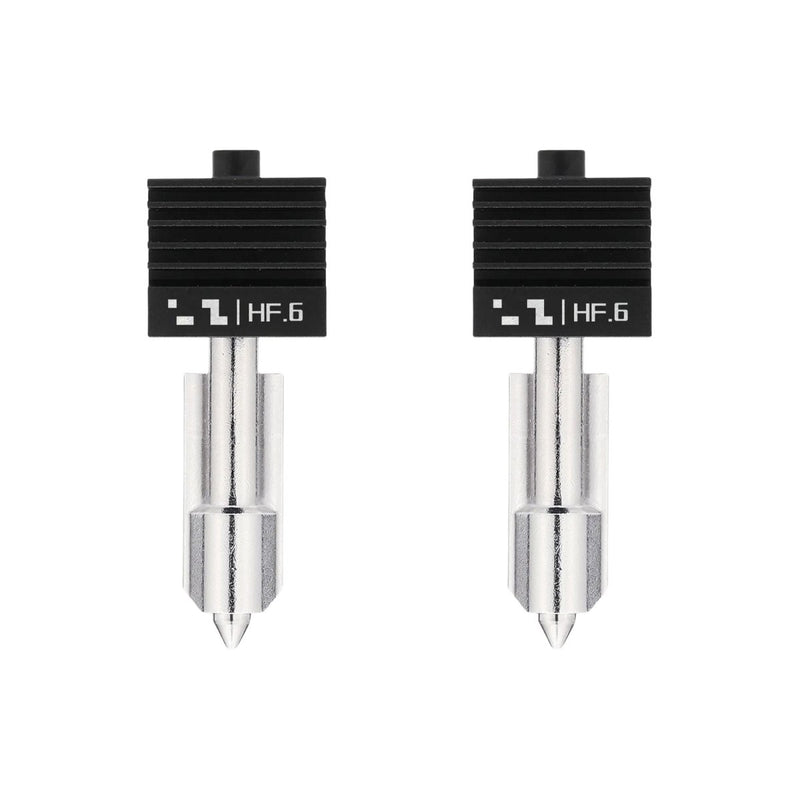 Bambu Lab High Flow 0.6mm Hardened Steel Nozzle Hotend for H2, X2 & P2 SeriesSet of 2 Nozzles - Swing Design