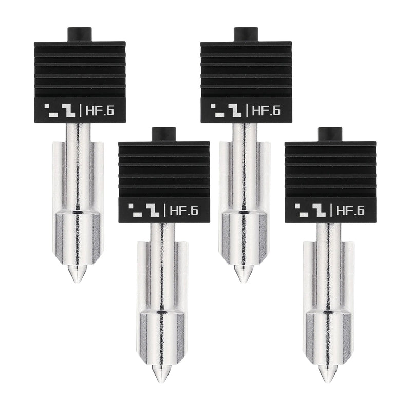 Bambu Lab High Flow 0.6mm Hardened Steel Nozzle Hotend for H2 & P2 Series 3D Printer Bambu Lab Set of 4 Nozzles
