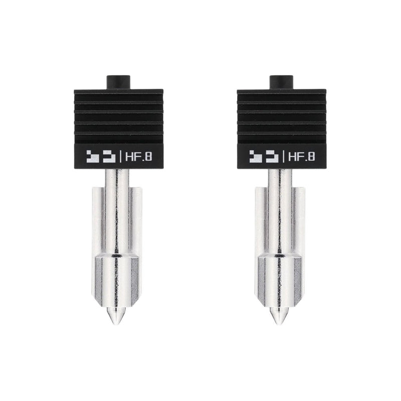 Bambu Lab High Flow 0.8mm Hardened Steel Nozzle Hotend for H2, X2 & P2 SeriesSet of 2 Nozzles - Swing Design