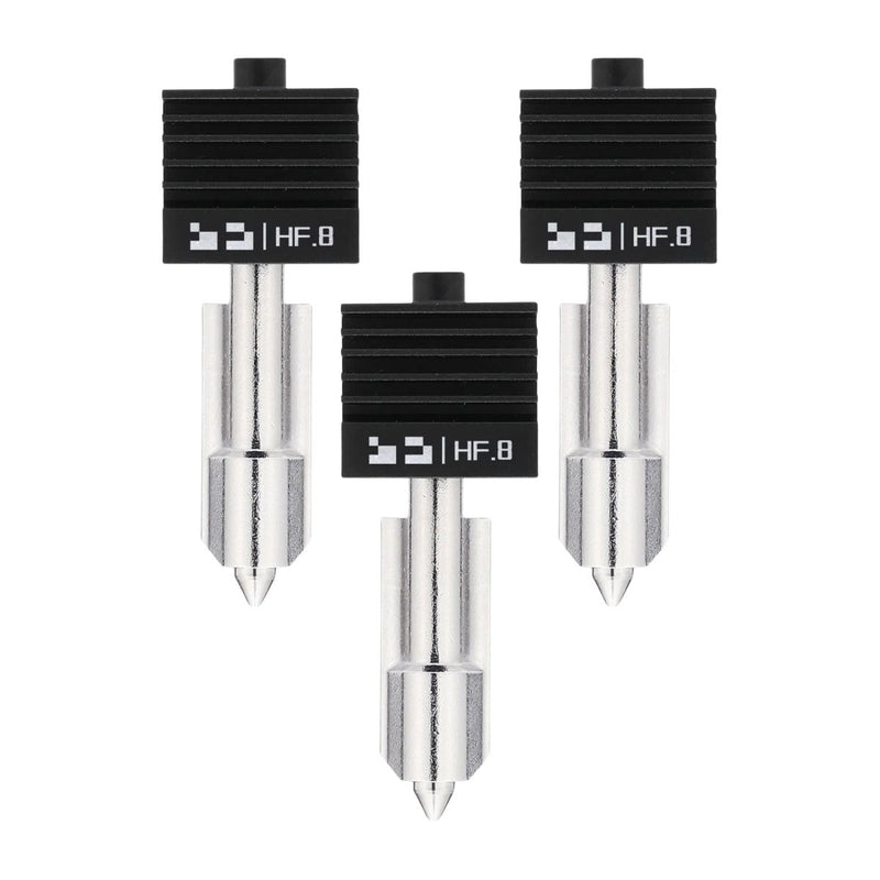 Bambu Lab High Flow 0.8mm Hardened Steel Nozzle Hotend for H2, X2 & P2 SeriesSet of 3 Nozzles - Swing Design