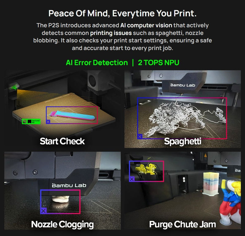 Bambu Lab P2S Combo 3D Printer with AMS 2 PRO System - Swing Design