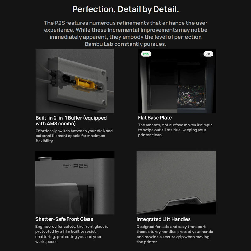 Bambu Lab P2S Professional 3D Printer Base Bundle 3D Printer Bundle Bambu Lab