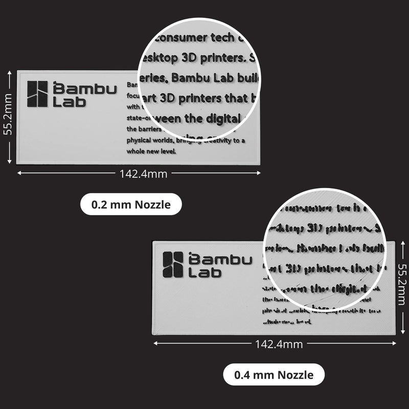 Bambu Lab Standard Flow 0.4mm Hardened Steel Nozzle Hotend for H2 & P2 Series 3D Printer Bambu Lab