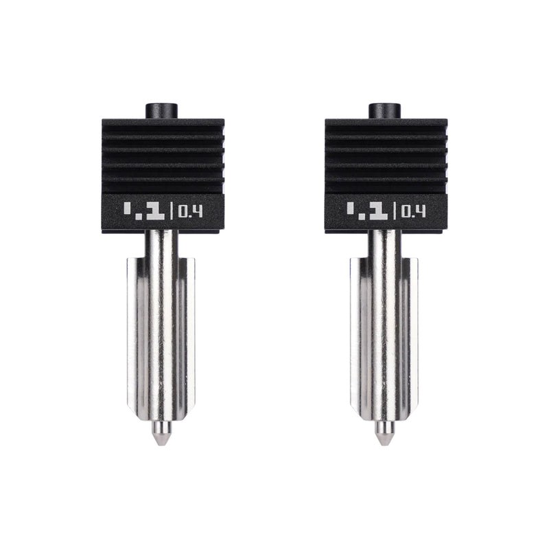 Bambu Lab Standard Flow 0.4mm Hardened Steel Nozzle Hotend for H2 & P2 Series 3D Printer Bambu Lab Set of 2 Nozzles